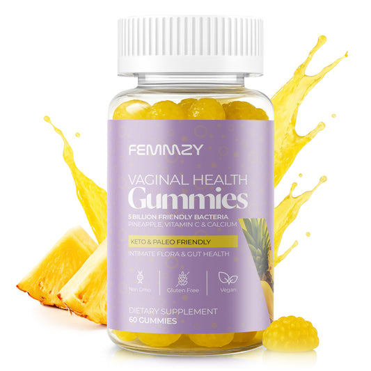 Vaginal Probiotic Gummies for Women - BV and Odour Support, pH Balance, Intimate Flora & Gut Health – Advanced Lactobacillus Strains + Prebiotic Blend + Vitamin C for Immune — Tasty Pineapple