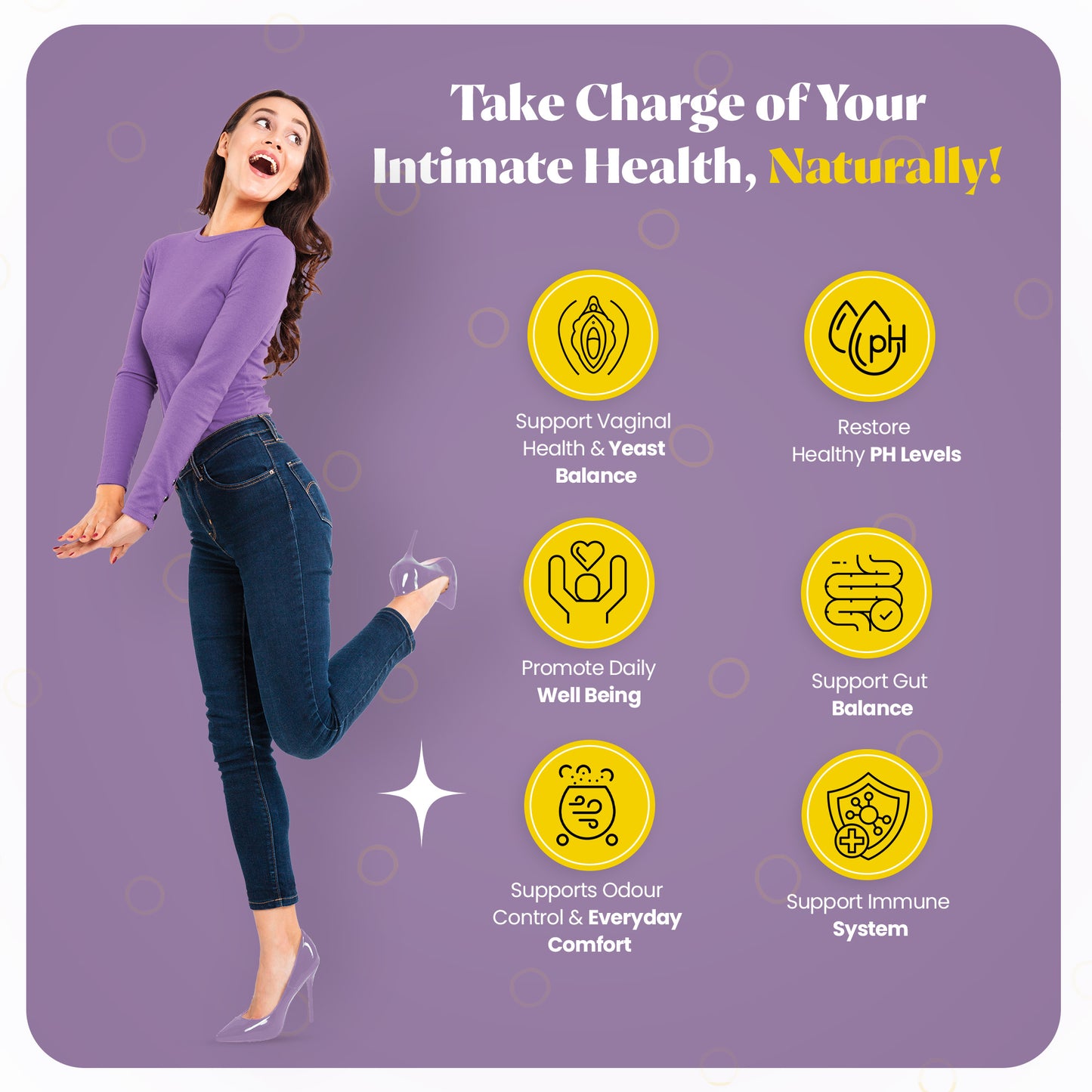 Vaginal Probiotic Gummies for Women - BV and Odour Support, pH Balance, Intimate Flora & Gut Health – Advanced Lactobacillus Strains + Prebiotic Blend + Vitamin C for Immune — Tasty Pineapple